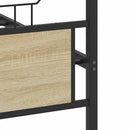 sengeramme uden madras 180x200 cm metal sonoma-eg