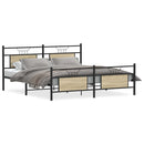 sengeramme uden madras 183x213 cm metal sonoma-eg