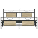 sengeramme uden madras 183x213 cm metal sonoma-eg