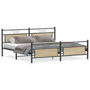 sengeramme uden madras 193x203 cm metal sonoma-eg