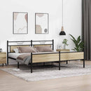 sengeramme uden madras 193x203 cm metal sonoma-eg