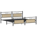 sengeramme uden madras 193x203 cm metal sonoma-eg