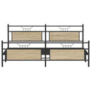 sengeramme uden madras 193x203 cm metal sonoma-eg