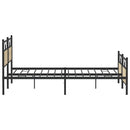 sengeramme uden madras 200x200 cm metal sonoma-eg