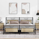 sengeramme uden madras 200x200 cm metal sonoma-eg