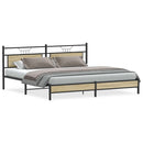 sengeramme uden madras 193x203 cm metal sonoma-eg