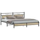 sengeramme uden madras 193x203 cm metal sonoma-eg