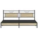 sengeramme uden madras 193x203 cm metal sonoma-eg
