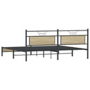 sengeramme uden madras 193x203 cm metal sonoma-eg