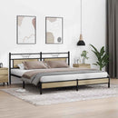 sengeramme uden madras 200x200 cm metal sonoma-eg