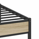 sengeramme uden madras 200x200 cm metal sonoma-eg