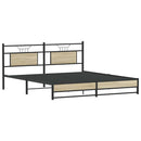 sengeramme uden madras 180x200 cm metal sonoma-eg