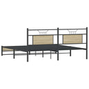 sengeramme uden madras 180x200 cm metal sonoma-eg