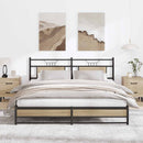 sengeramme uden madras 180x200 cm metal sonoma-eg