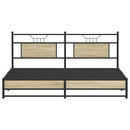 sengeramme uden madras 183x213 cm metal sonoma-eg