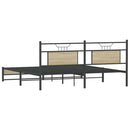 sengeramme uden madras 183x213 cm metal sonoma-eg