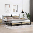 sengeramme uden madras 193x203 cm metal sonoma-eg