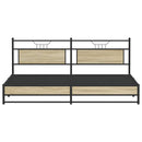 sengeramme uden madras 193x203 cm metal sonoma-eg