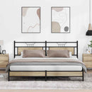 sengeramme uden madras 193x203 cm metal sonoma-eg