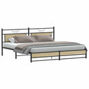 sengeramme uden madras 200x200 cm metal sonoma-eg