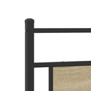 sengeramme uden madras 200x200 cm metal sonoma-eg