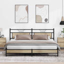 sengeramme uden madras 200x200 cm metal sonoma-eg
