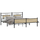 sengeramme uden madras 160x200 cm metal sonoma-eg