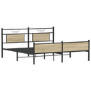 sengeramme uden madras 160x200 cm metal sonoma-eg