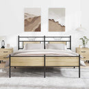 sengeramme uden madras 160x200 cm metal sonoma-eg
