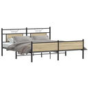 sengeramme uden madras 180x200 cm metal sonoma-eg