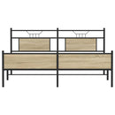 sengeramme uden madras 180x200 cm metal sonoma-eg