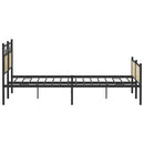 sengeramme uden madras 180x200 cm metal sonoma-eg