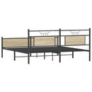 sengeramme uden madras 180x200 cm metal sonoma-eg