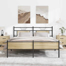 sengeramme uden madras 180x200 cm metal sonoma-eg