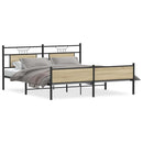 sengeramme uden madras 183x213 cm metal sonoma-eg