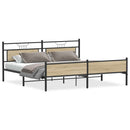 sengeramme uden madras 193x203 cm metal sonoma-eg