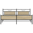 sengeramme uden madras 193x203 cm metal sonoma-eg