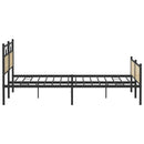 sengeramme uden madras 200x200 cm metal sonoma-eg