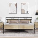 sengeramme uden madras 200x200 cm metal sonoma-eg
