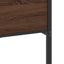 sengeramme uden madras 180x200 cm metal brun egetræsfarve