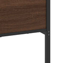 sengeramme uden madras 193x203 cm metal brun egetræsfarve