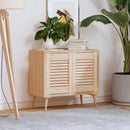 skabslåger 2 stk. 39,5x29,5 cm lameldesign massivt fyrretræ
