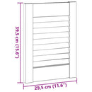 skabslåger 2 stk. 39,5x29,5 cm lameldesign massivt fyrretræ