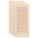 skabslåger 4 stk. 69x29,5 cm lameldesign massivt fyrretræ