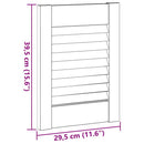 skabslåger 4 stk. 39,5x29,5 cm lameldesign hvid