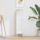 skabslåge 99x29,5 cm lameldesign hvid