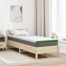 Madras topper Hvid og grøn 70 x 200 cm Jacquard Stof
