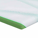 Madras topper Hvid og grøn 70 x 200 cm Jacquard Stof