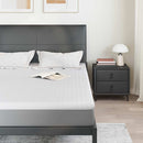 Madras topper Hvid 140 x 190 cm Jacquard Stof