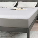 Madras topper Hvid 160 x 200 cm Jacquard Stof